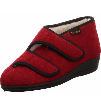 Fischer Markenschuhe Hausschuhe in rot