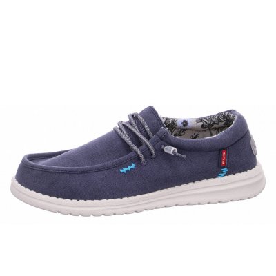 Fusion Slipper in washed canvas navy