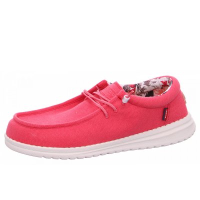 Fusion 2-2-1-0102A-1223 Slipper in washed canvas red