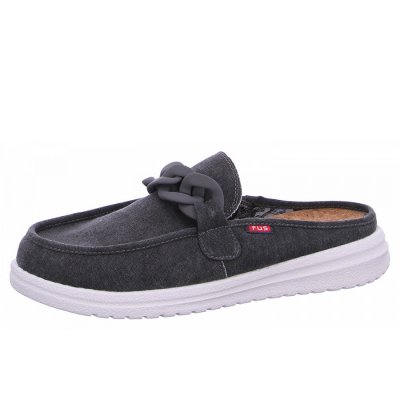 Fusion 2-2-2-0105B-0723 Slipper in canvas black