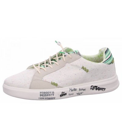 Fusion Leinenschuh in linen art green