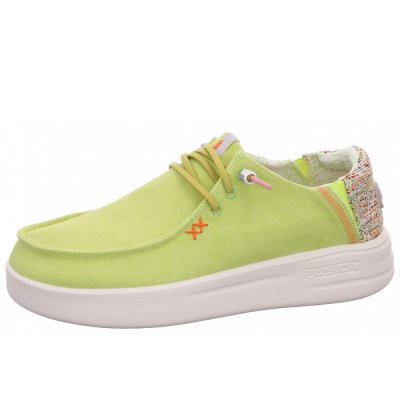 Fusion Slipper in washed canvas lime Fusion Slipper in washed canvas lime