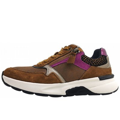 Gabor sportlicher Schnürer in cognac/berry 63