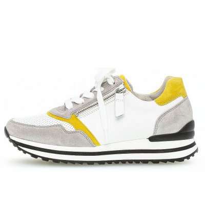 Gabor Sneaker in weis/grau/sole(pf) Gabor Sneaker in weis/grau/sole(pf)