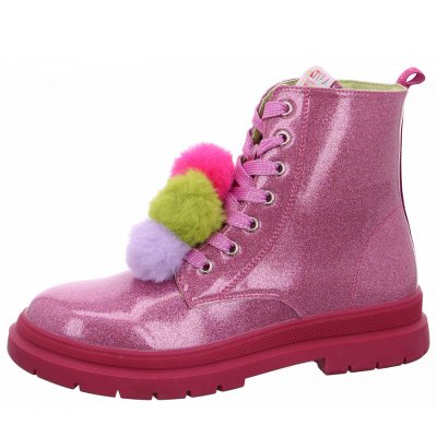 Garvalin Gliter Schnürstiefel in rosa