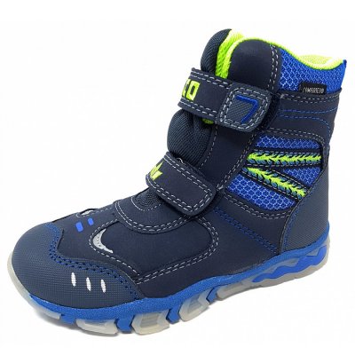 Geka Chill Blinker Stiefel in marine blau lemon Geka Chill Blinker Stiefel in marine blau lemon