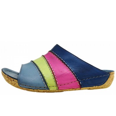 Gemini Pantolette in jeans/kiwi Gemini Pantolette in jeans/kiwi