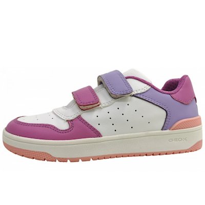 Geox Washiba Klettschuh in white/cyclamen C1Z8B