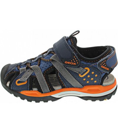Geox Borealis Boy Sandale in dk avio - orange Geox Borealis Boy Sandale in dk avio - orange