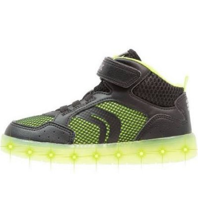Geox J Kommodor schwarz/grün Sneaker high in black/lime Geox J Kommodor schwarz/grün Sneaker high in black/lime