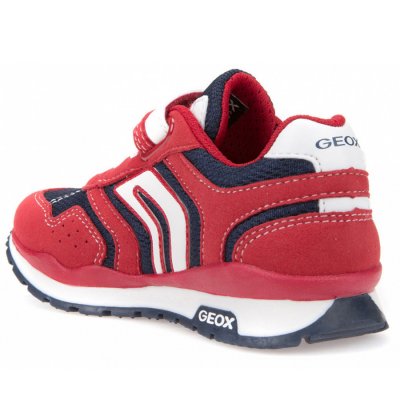 Geox J PAVEL B - MESH GBK SUEDE Halbschuhe in RED/NAVY Geox J PAVEL B - MESH GBK SUEDE Halbschuhe in RED/NAVY