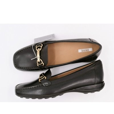 Geox Leder coffee Slipper in coffee