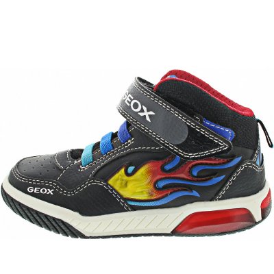 Geox Inek Klettstiefel in black-red Geox Inek Klettstiefel in black-red