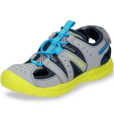 Geox J Vaniett grau/gelb Sandale in grau/gelb Geox J Vaniett grau/gelb Sandale in grau/gelb