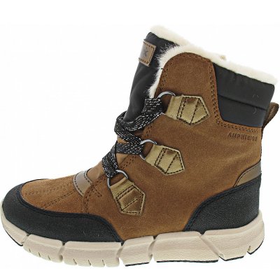 Geox J Flexyper Girl Boots in whisky-black Geox J Flexyper Girl Boots in whisky-black