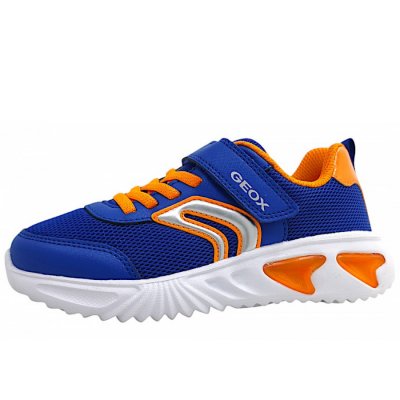 Geox Assister Klettschuh in royal/orange C0685 Geox Assister Klettschuh in royal/orange C0685