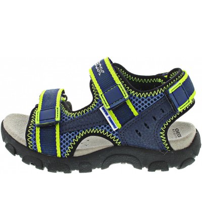 Geox Strada Sandale in dk blue-lime Geox Strada Sandale in dk blue-lime