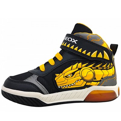 Geox J Inek B A Klettstiefel in C0054 black/yellow Geox J Inek B A Klettstiefel in C0054 black/yellow
