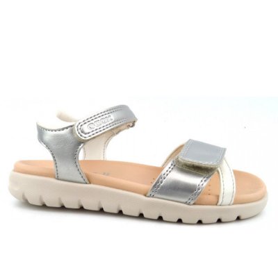 Geox J SANDAL SOLEIMA GIRL Sandale in SILVER/WHITE Geox J SANDAL SOLEIMA GIRL Sandale in SILVER/WHITE