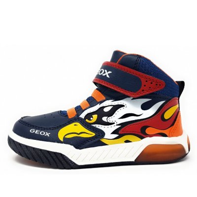 Geox Jenk Boy Sneaker in C0659 navy/ orange Geox Jenk Boy Sneaker in C0659 navy/ orange