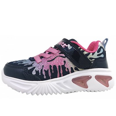 Geox J Assister Girl Klettschuh in C4243 Navy/Multicolor Geox J Assister Girl Klettschuh in C4243 Navy/Multicolor