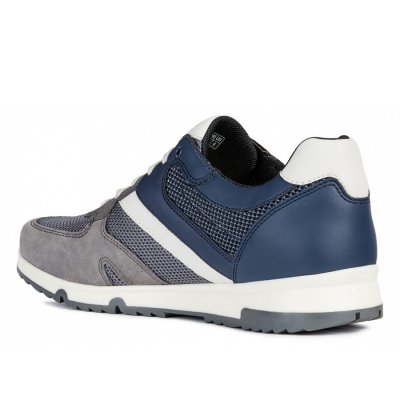 Geox U WILMER B - MESH SUEDE Sportliche Schnürer in ANTHRACITE/NAVY Geox U WILMER B - MESH SUEDE Sportliche Schnürer in ANTHRACITE/NAVY