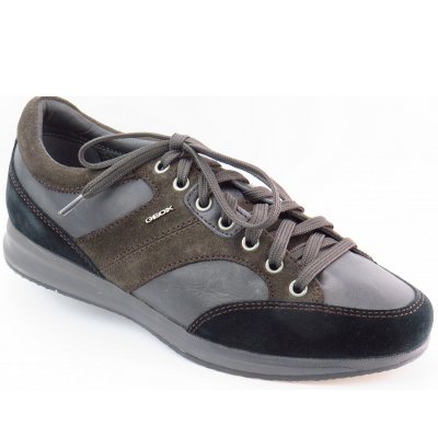 Geox Vel./Leder schw/grau Sneaker in mud/black Geox Vel./Leder schw/grau Sneaker in mud/black