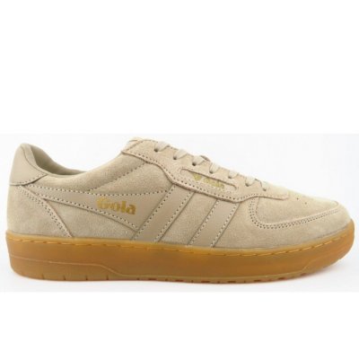 Gola Hawk Suede bone gum sportlicher Schnürer in bone gum Gola Hawk Suede bone gum sportlicher Schnürer in bone gum