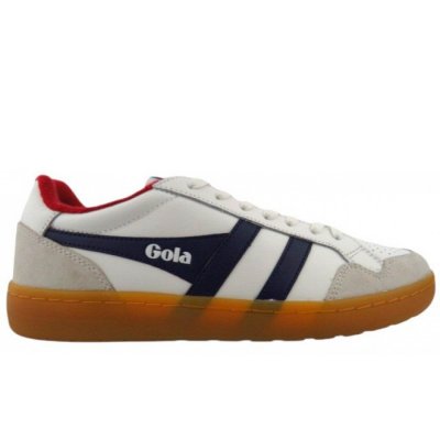 Gola Eagle 86 Trainer Hallenschuh in weiss blau grau Gola Eagle 86 Trainer Hallenschuh in weiss blau grau