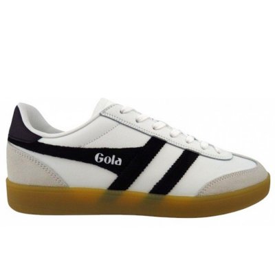 Gola Viper Leather sportlicher Schnürer in white black Gola Viper Leather sportlicher Schnürer in white black