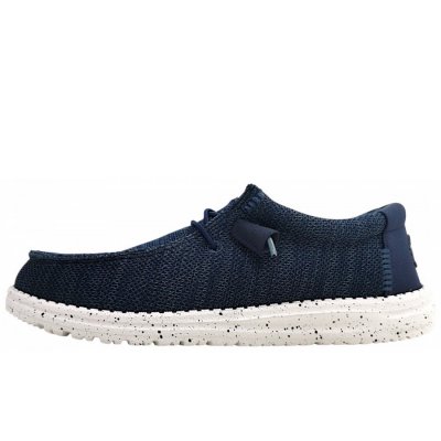 Hey Dude Wally Stretch Sox Slipper in navy Hey Dude Wally Stretch Sox Slipper in navy