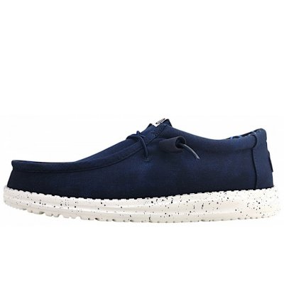 Hey Dude Wally Stretch Slipper in navy 410 Hey Dude Wally Stretch Slipper in navy 410