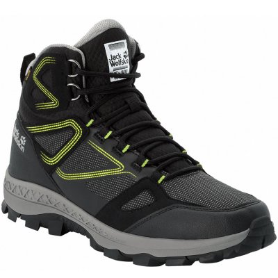 Jack Wolfskin Outdoor Stiefel in black/lime Jack Wolfskin Outdoor Stiefel in black/lime