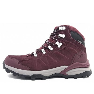 Jack Wolfskin Refugio Tex. Mid W Wanderschuh in dark maroon Jack Wolfskin Refugio Tex. Mid W Wanderschuh in dark maroon