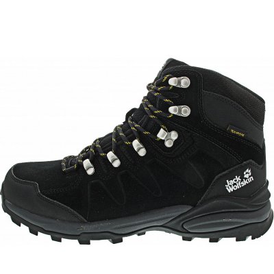 Jack Wolfskin Refugio Texapore Mid M Wanderstiefel in phantom-burly yellow Jack Wolfskin Refugio Texapore Mid M Wanderstiefel in phantom-burly yellow