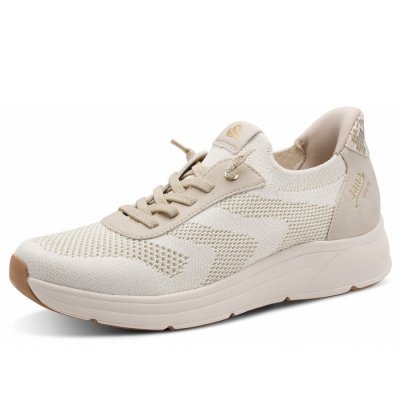Jana Slip IN sportlicher Schnürer in beige gold Jana Slip IN sportlicher Schnürer in beige gold