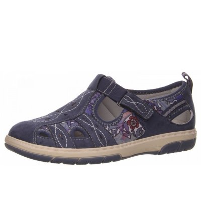 Jana schnürer Slipper in blau Jana schnürer Slipper in blau