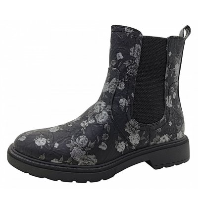 Jana Stiefel in black/flower 005 Jana Stiefel in black/flower 005