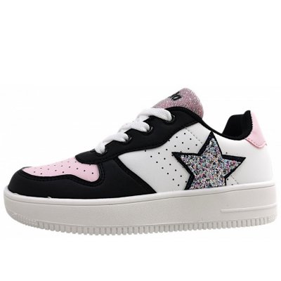 Jela Nellie Sneaker in white/black Jela Nellie Sneaker in white/black