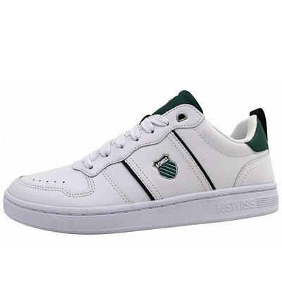 K-Swiss Lozan Match sportlicher Schnürer in White/Green K-Swiss Lozan Match sportlicher Schnürer in White/Green
