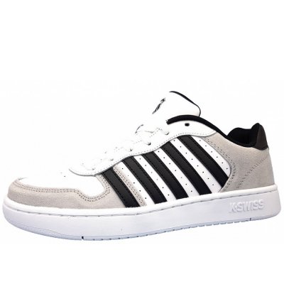 K-Swiss Court Palisades Sneaker in White/Gray/Black K-Swiss Court Palisades Sneaker in White/Gray/Black