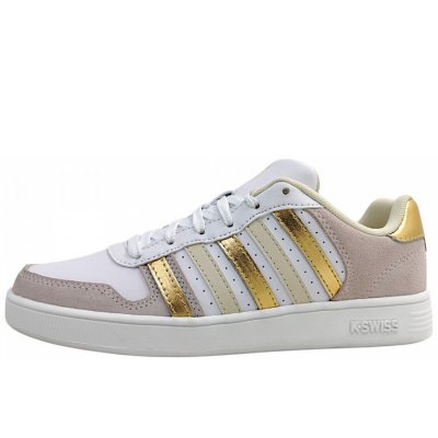 K-Swiss Pallisades Schnürer in white gold lila K-Swiss Pallisades Schnürer in white gold lila