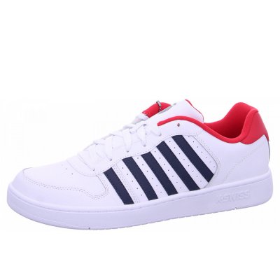 K-Swiss Court Palisades Sneaker in 116 white navy K-Swiss Court Palisades Sneaker in 116 white navy