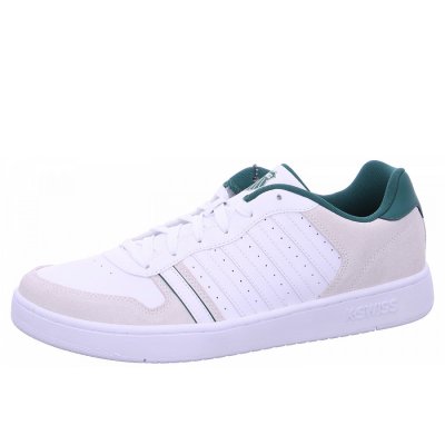 K-Swiss Palisades Sneaker in 108 white green K-Swiss Palisades Sneaker in 108 white green