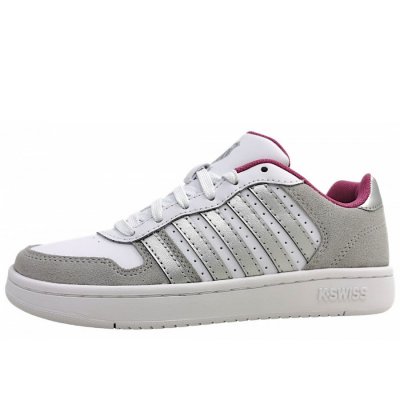 K-Swiss Court Palisades Sneaker in grey/violet/solver 058 K-Swiss Court Palisades Sneaker in grey/violet/solver 058