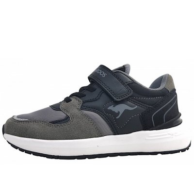KangaRoos K-Sneak Base EV Klettschuh in jet black/steel grey KangaRoos K-Sneak Base EV Klettschuh in jet black/steel grey