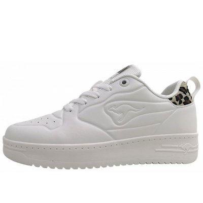 KangaRoos K-Top Sweeny sportlicher Schnürer in white/leo 0068 KangaRoos K-Top Sweeny sportlicher Schnürer in white/leo 0068