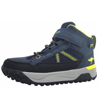KangaRoos Klettschuh in dk. navy/lime 4054