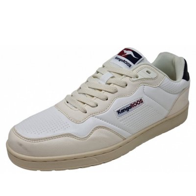 KangaRoos K-Slam One Sneaker in white coolbeige KangaRoos K-Slam One Sneaker in white coolbeige