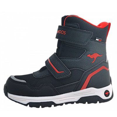 KangaRoos K-MJ Camp V Klettstiefel in jet black/ fiery red 5053